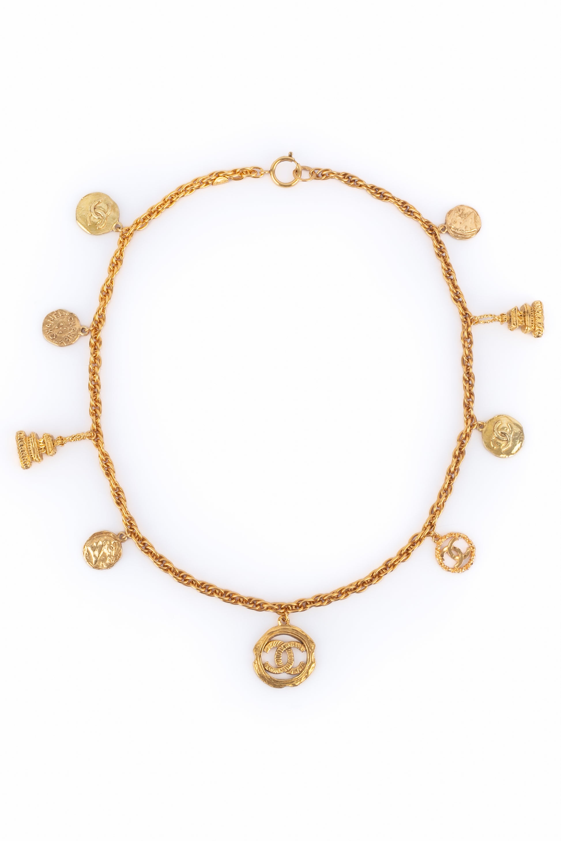 Collier breloque Chanel 1985-1990