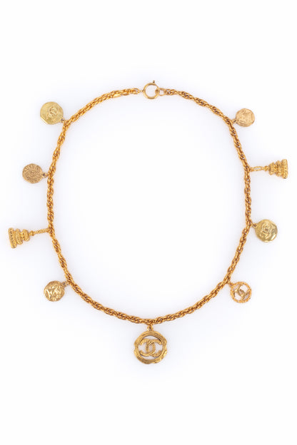 Collier breloque Chanel 1985-1990