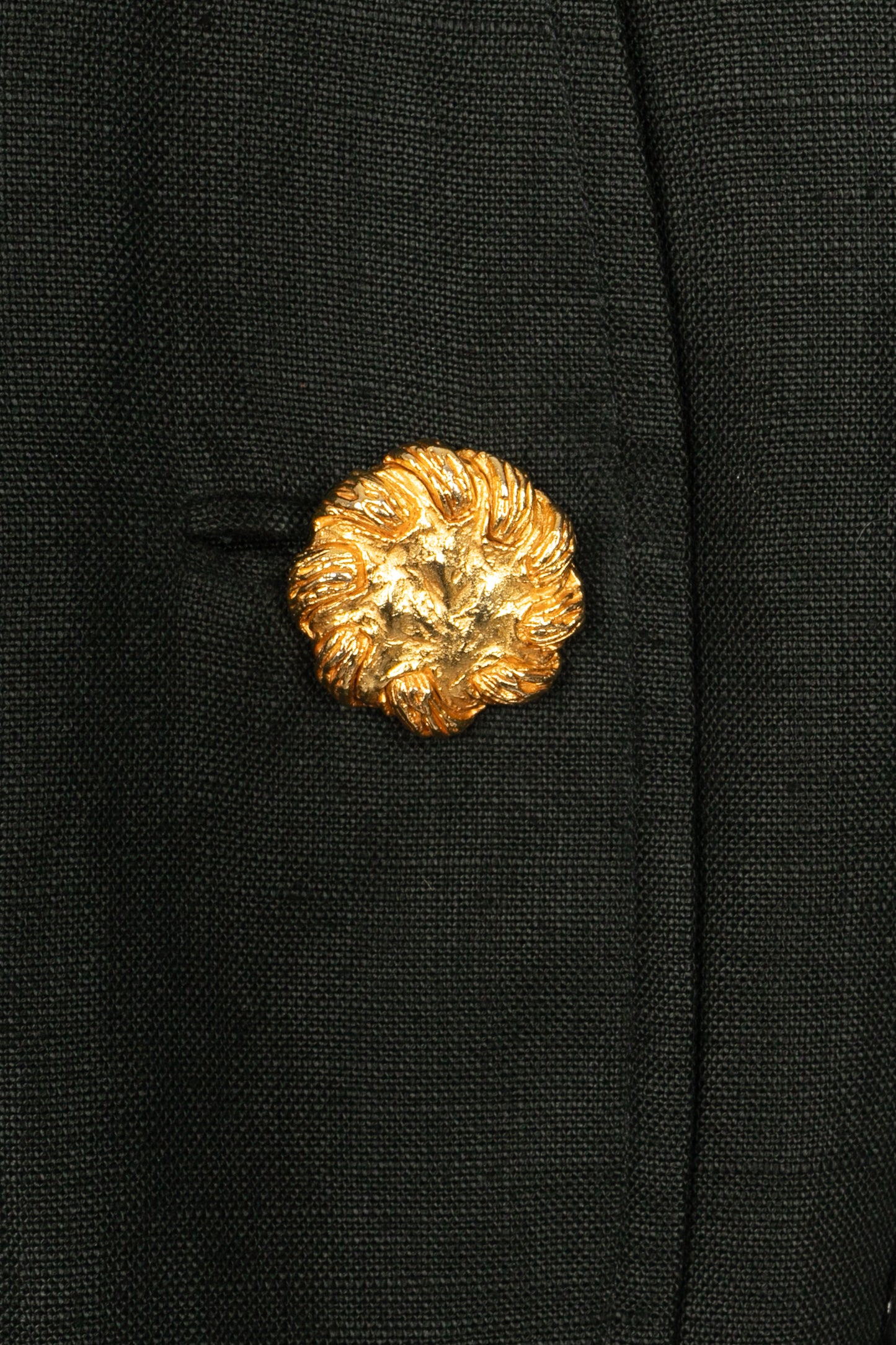 Veste en lin noir Christian Lacroix 1990's