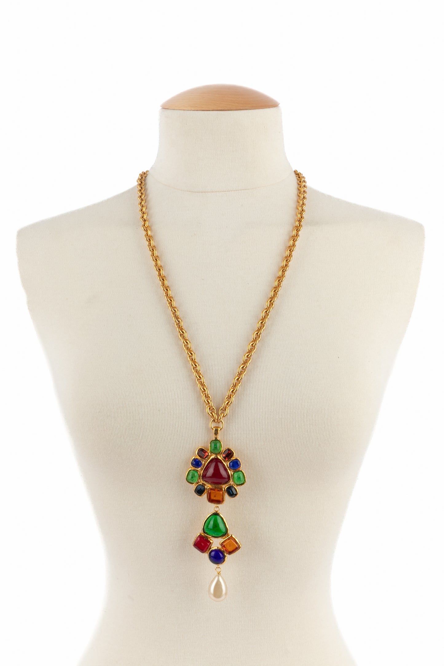 Collier pendentif Chanel 1990's