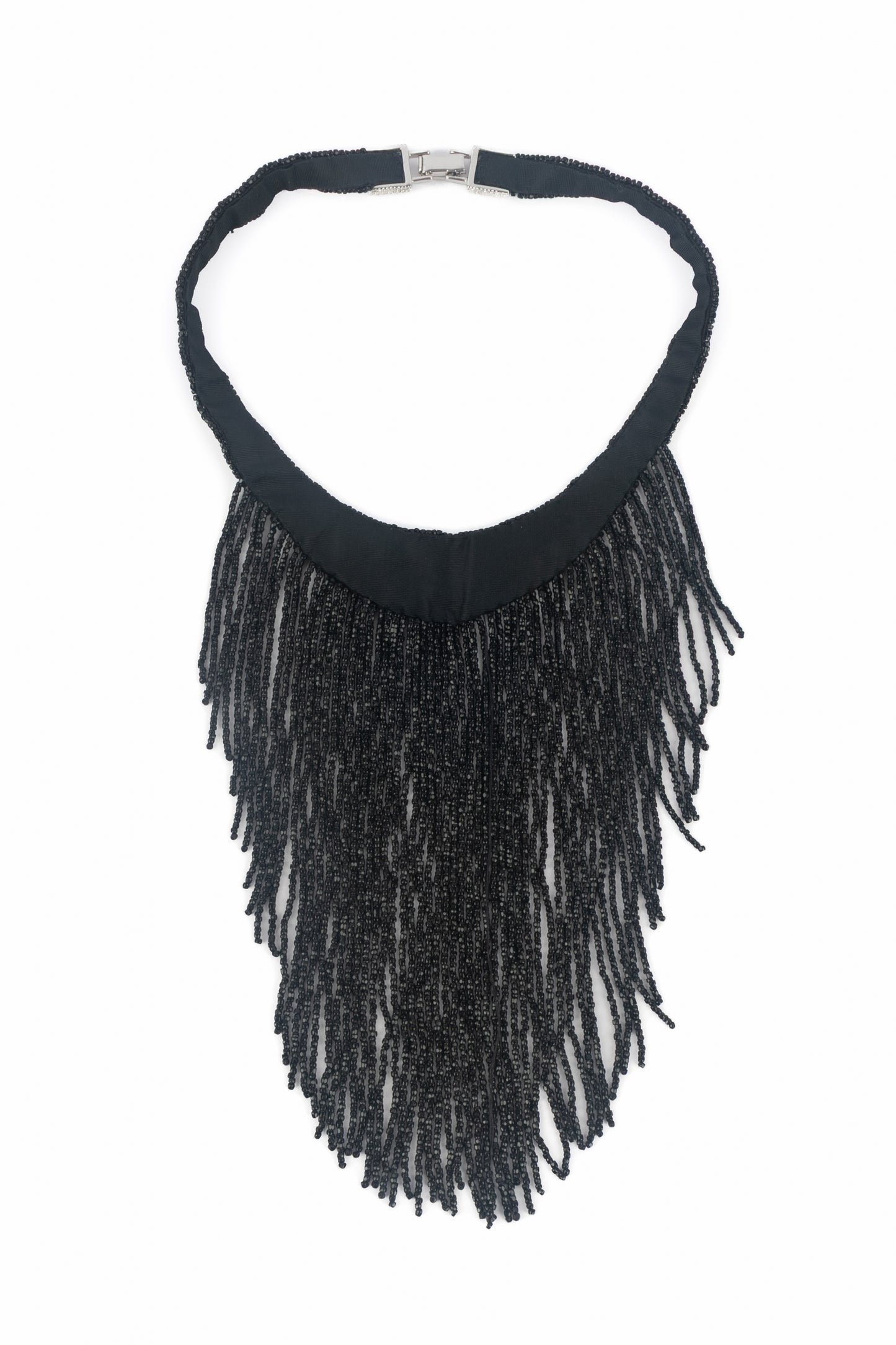 Collier de perles noires Dior 