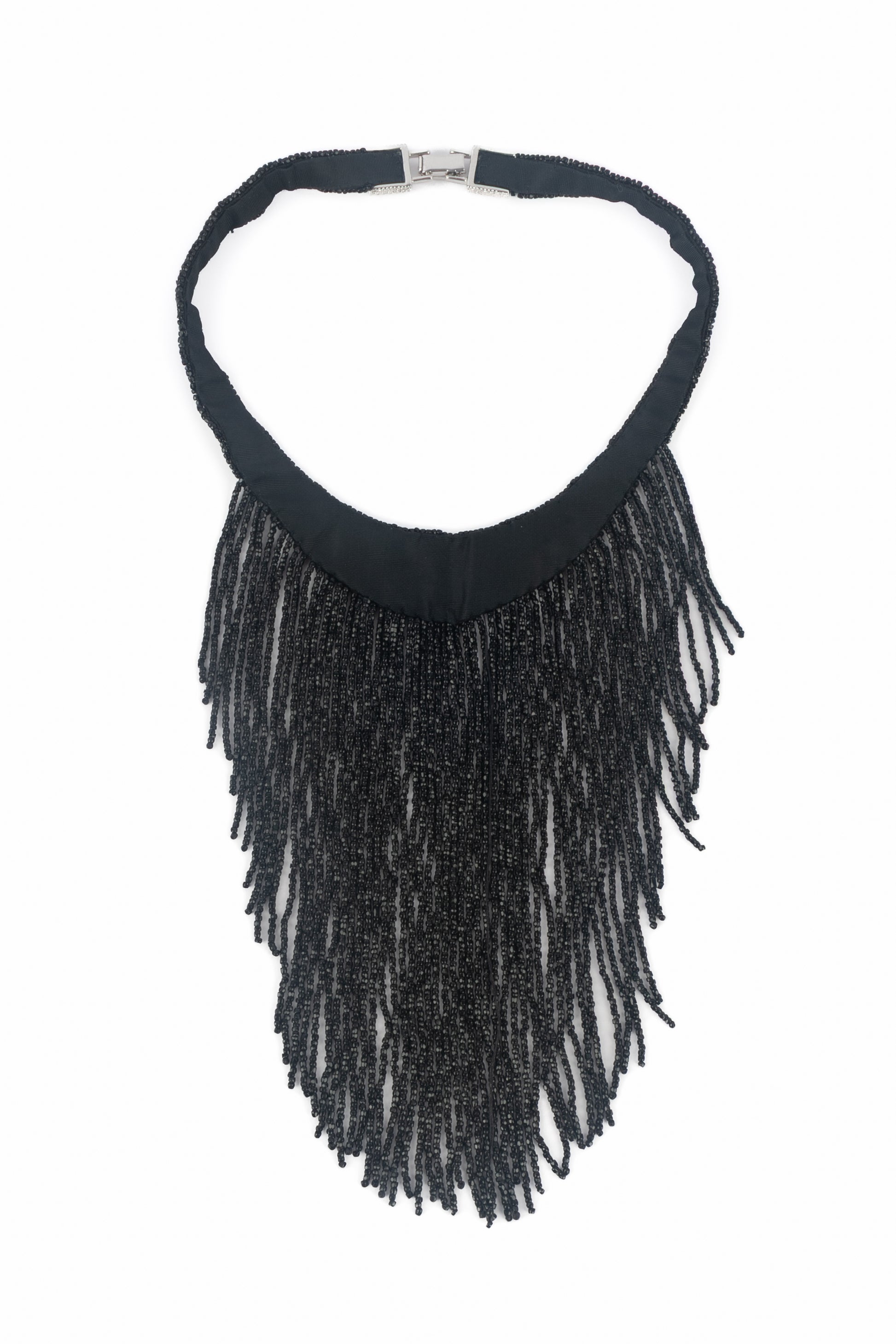 Collier de perles noires Dior 