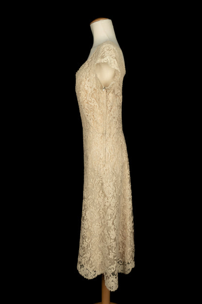 Robe en guipure 1950's