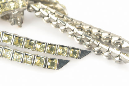 Boucles d'oreilles strass 1950's