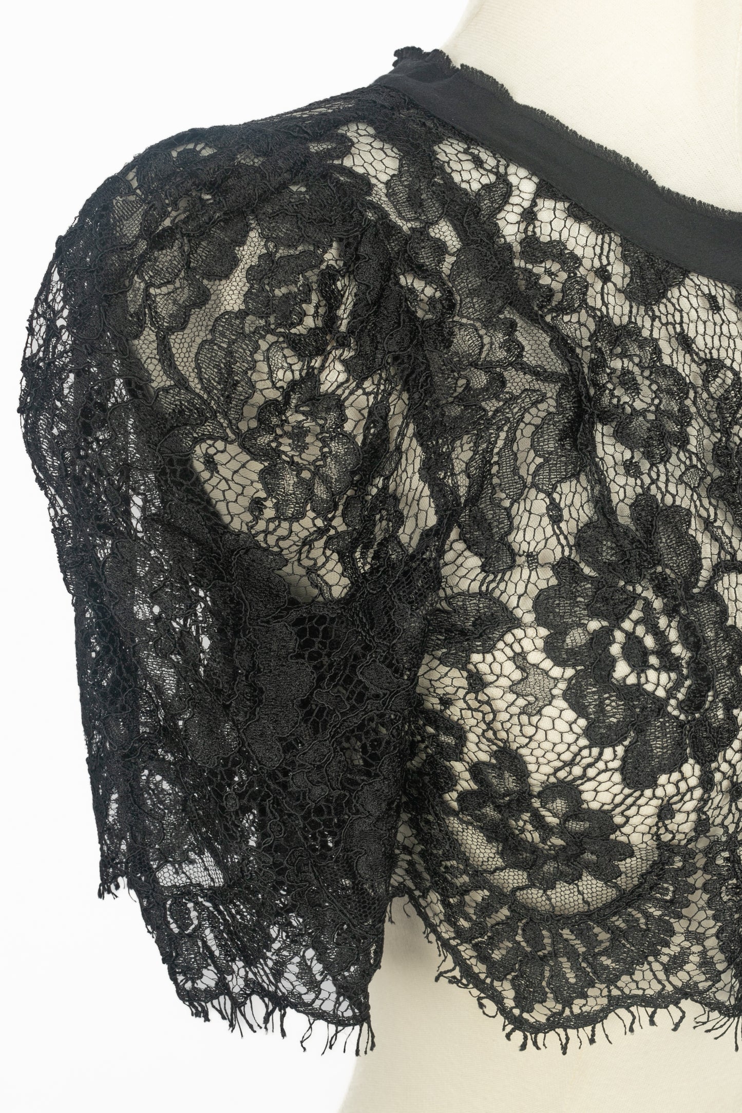 Haut en dentelle noire Dolce&Gabanna