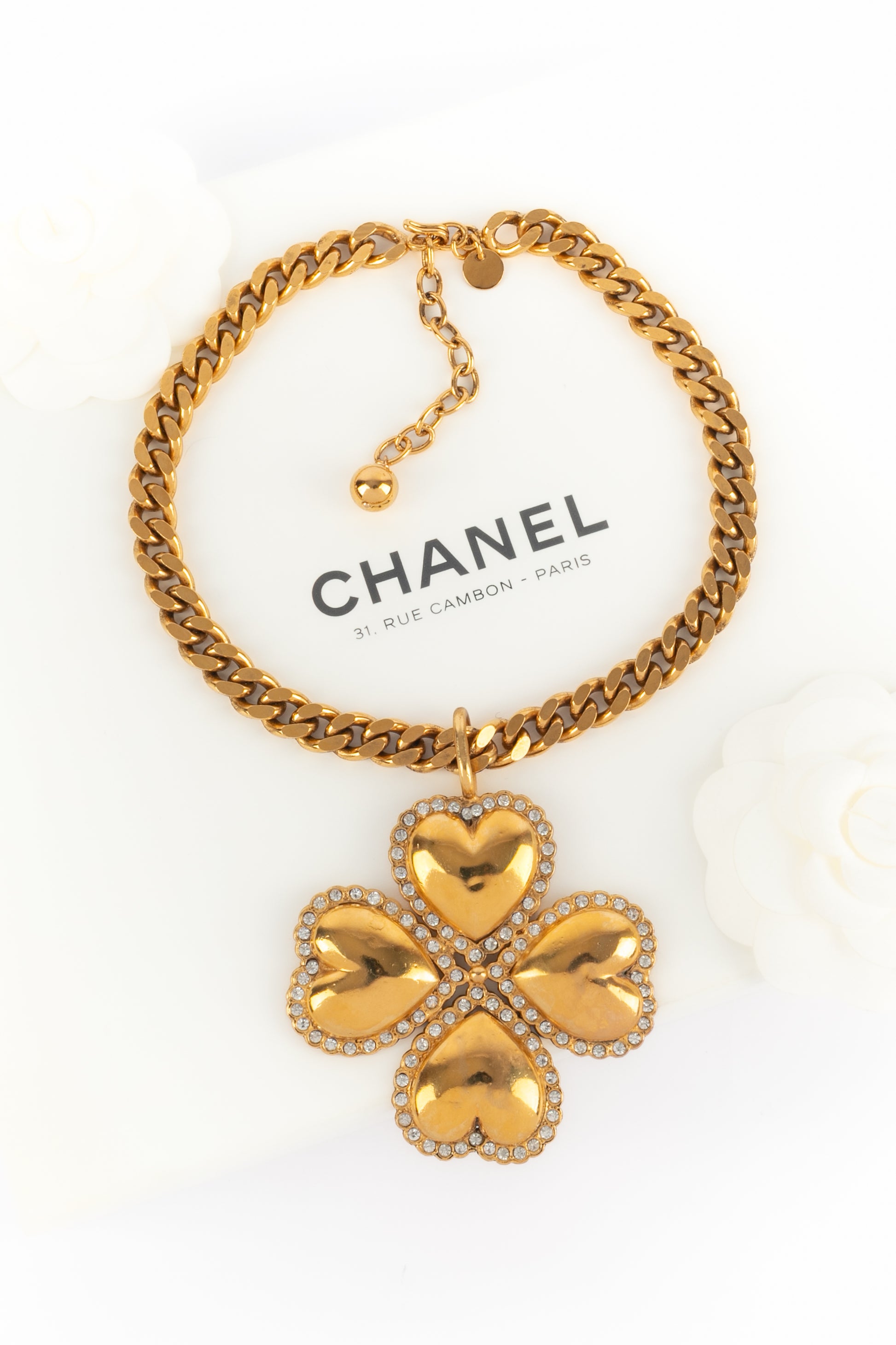 Collier trèfle Chanel 1985's