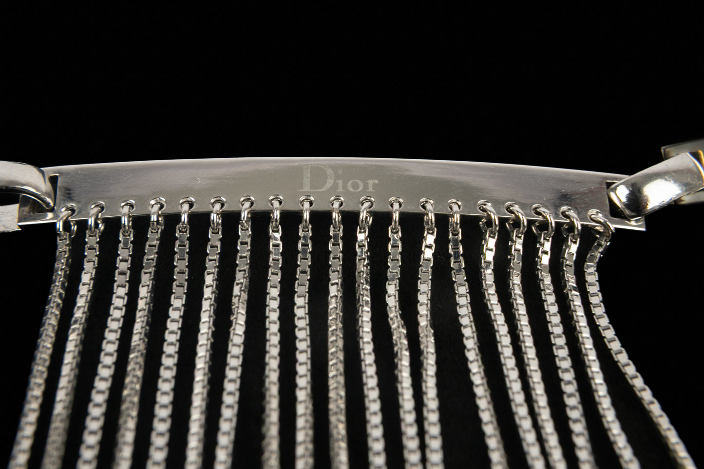 Ceinture argentée Christian Dior