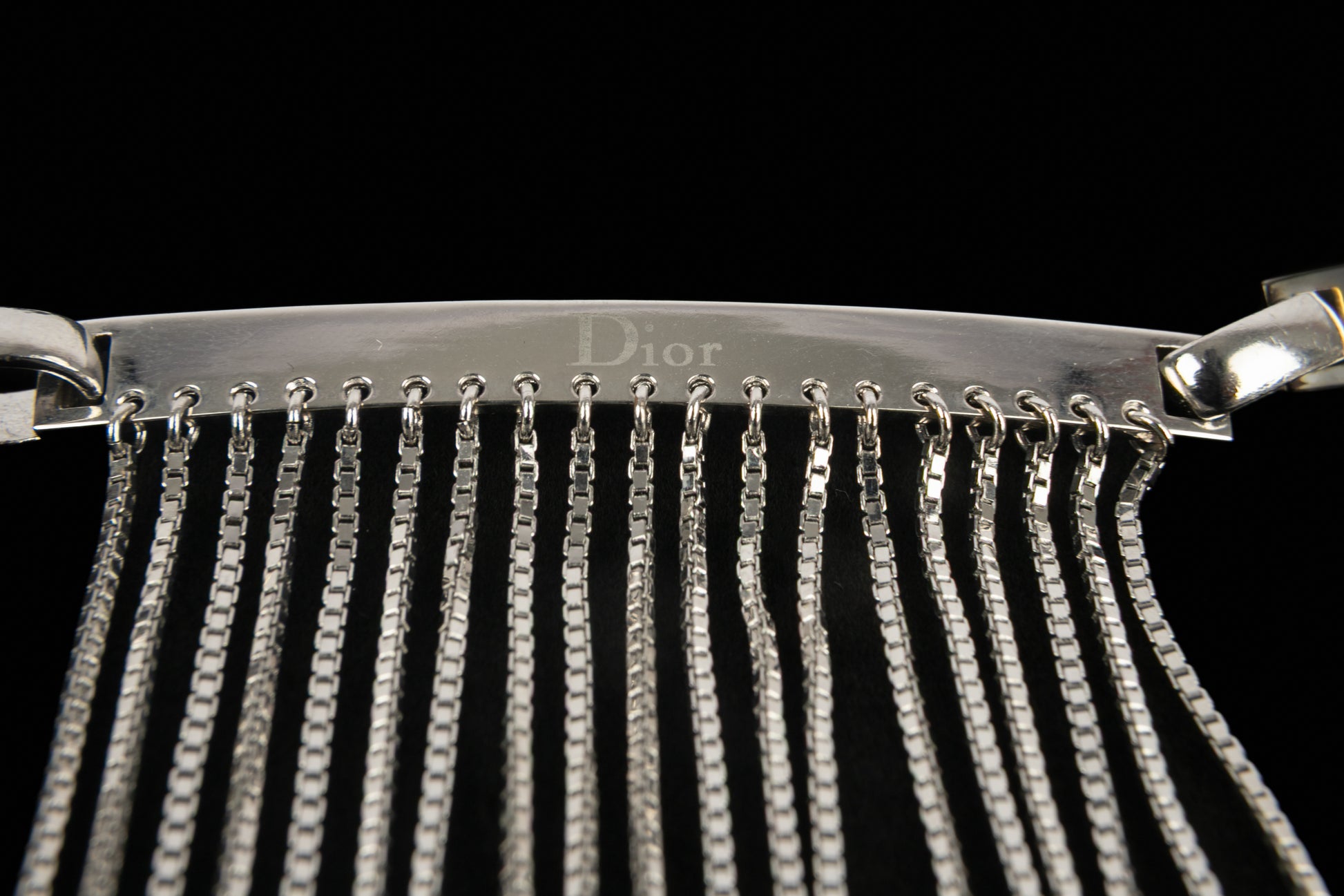 Ceinture argentée Christian Dior