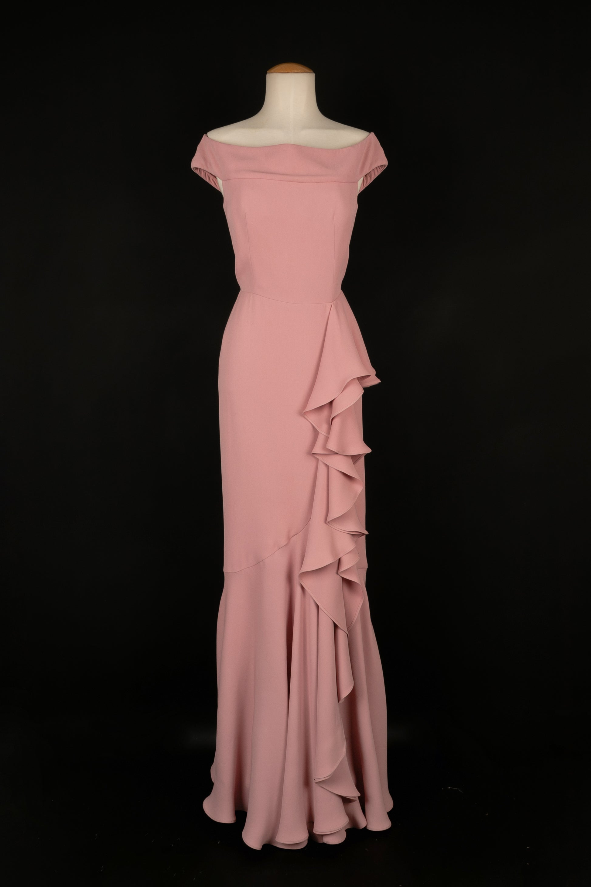evening dresses alexander mcqueen 2010 Alexander McQueen Black Crepe & Sheer Illusion Lace High-Low Gown