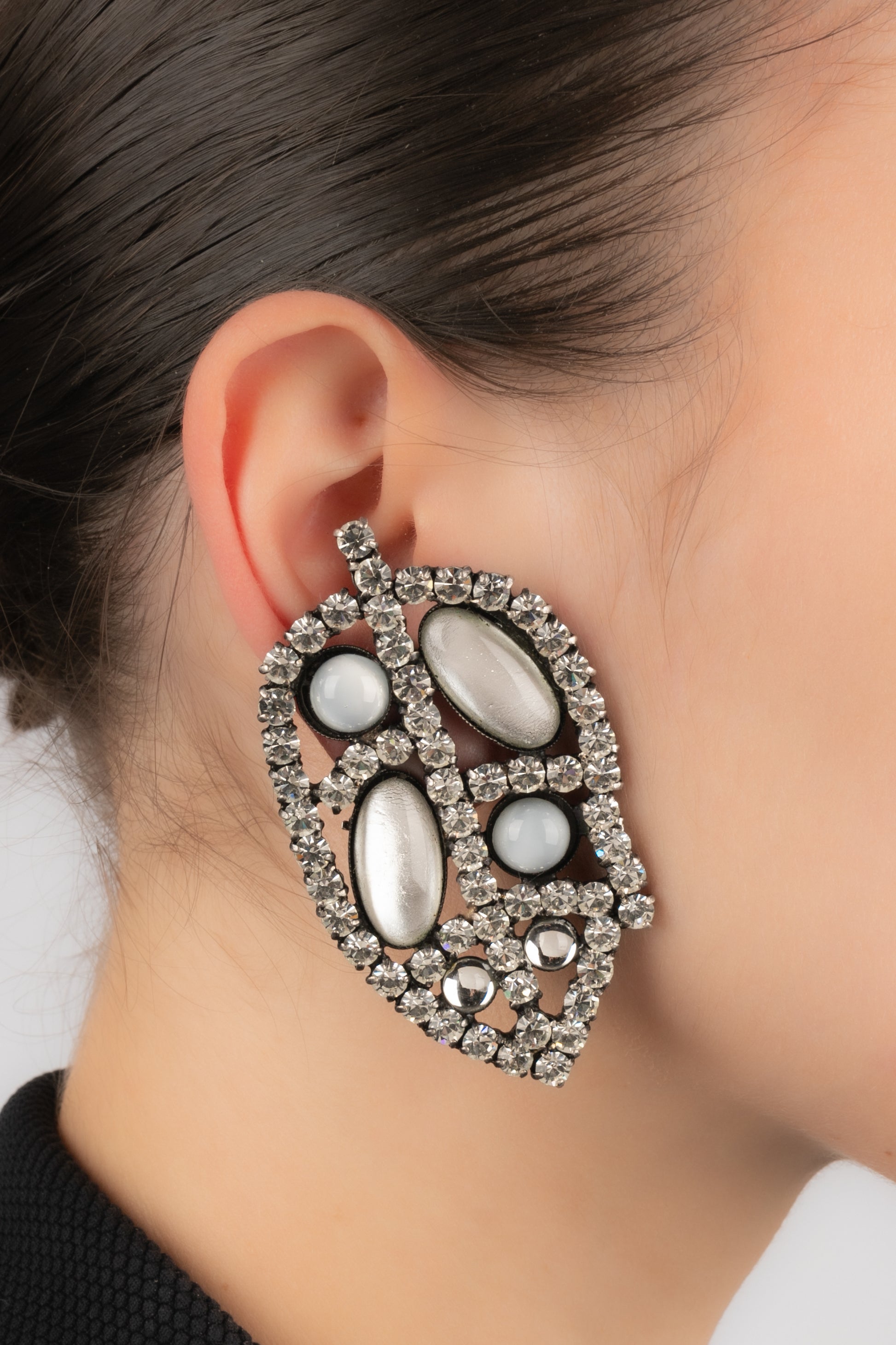 Boucles d'oreilles Louis Féraud Haute Couture