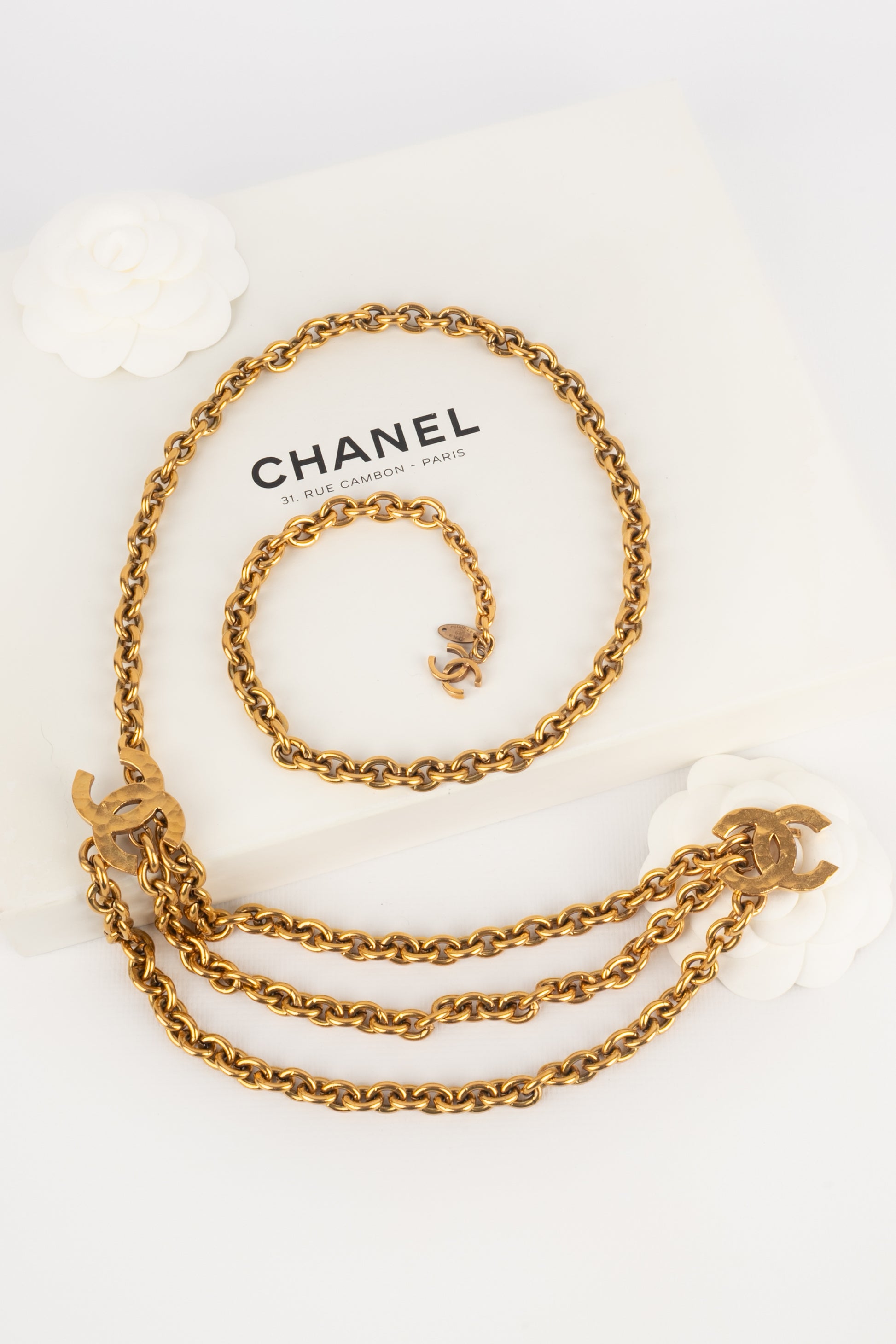 Ceinture cc Chanel 1982