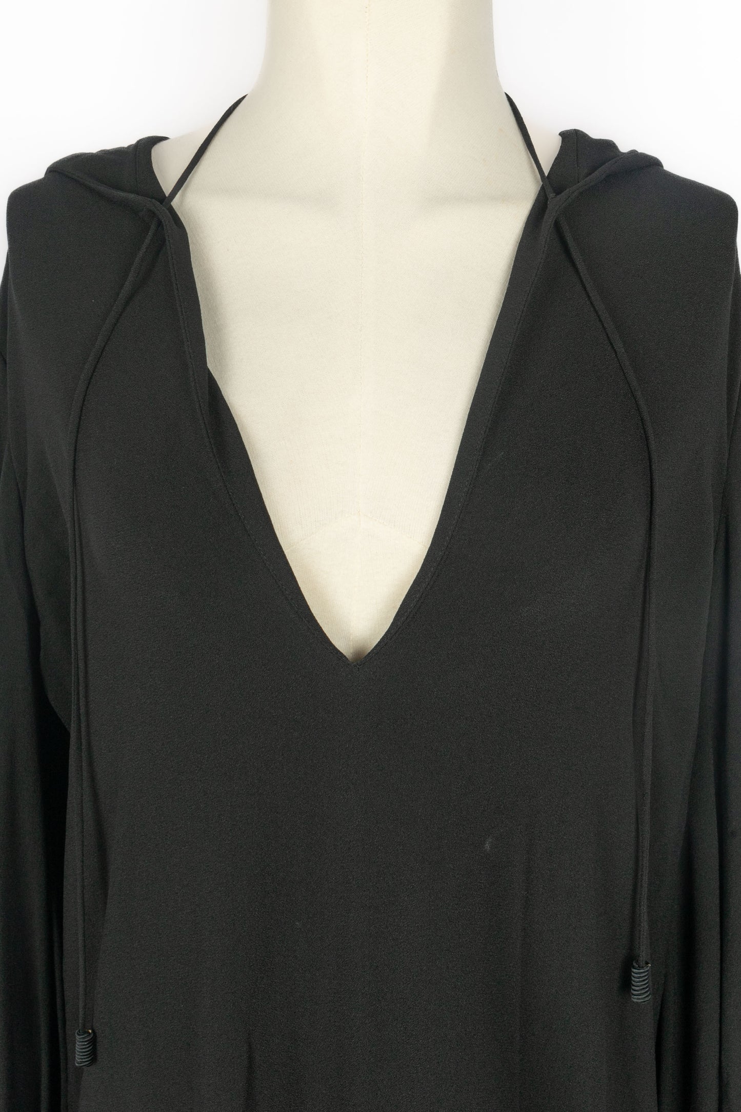 Longue robe à capuche Yves Saint Laurent