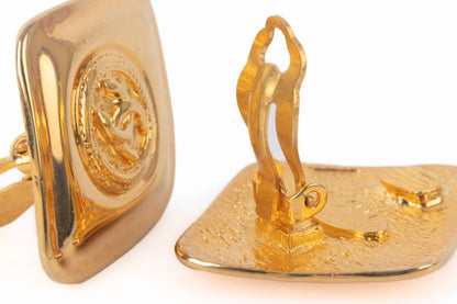 Boucles d'oreilles cc Chanel 1980's