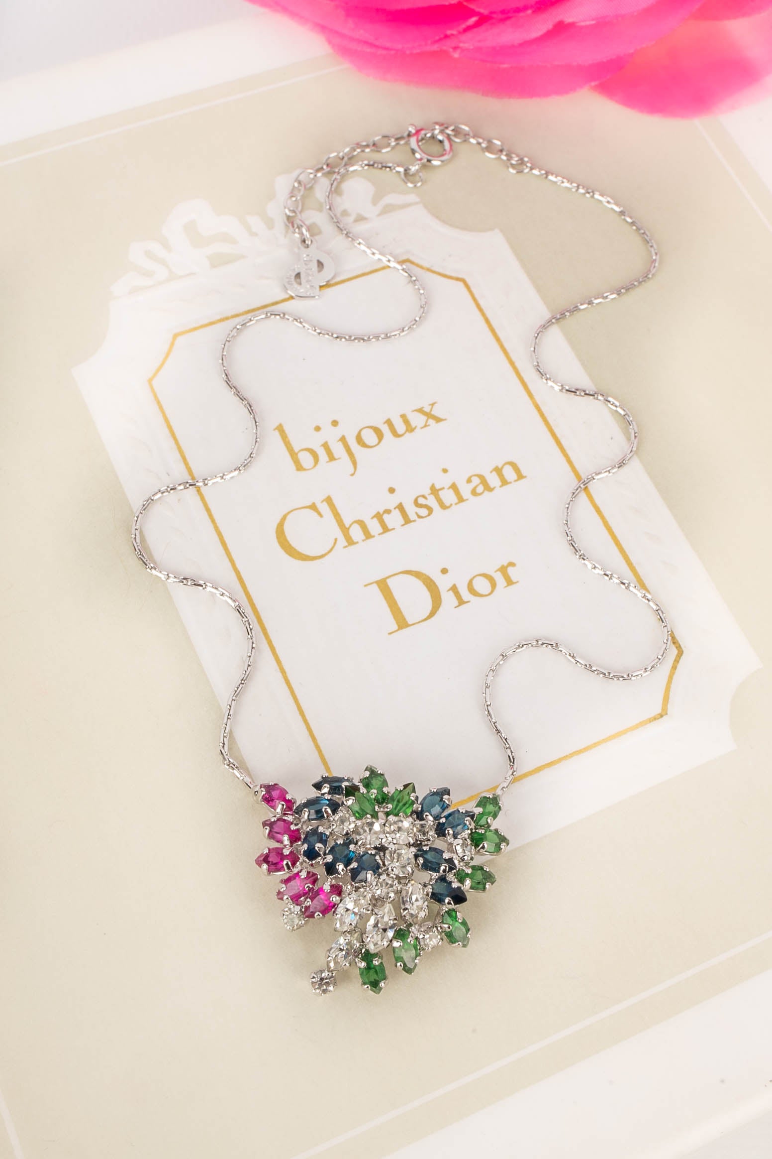 Collier strassé Dior