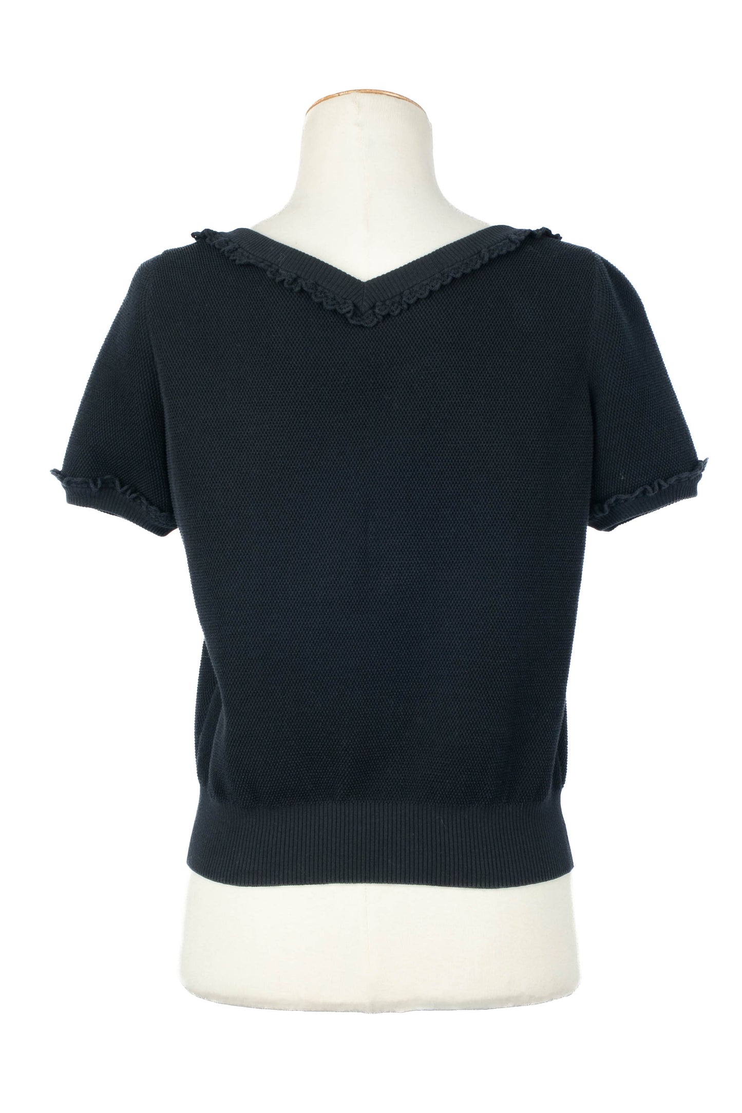 Haut en coton bleu Chanel 