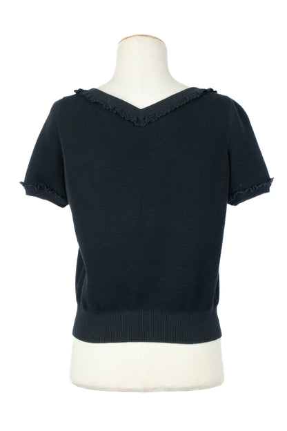 Haut en coton bleu Chanel 