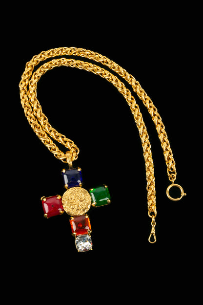 Collier croix Chanel 1993