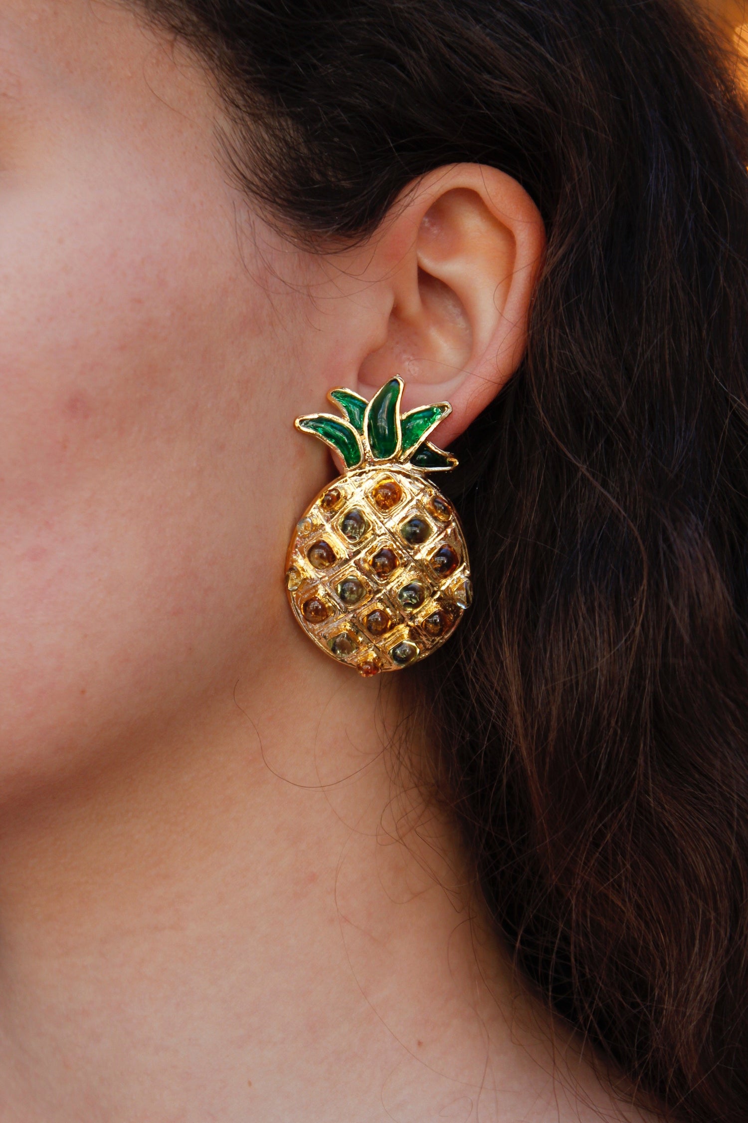 Boucles d'oreilles Ananas Augustine