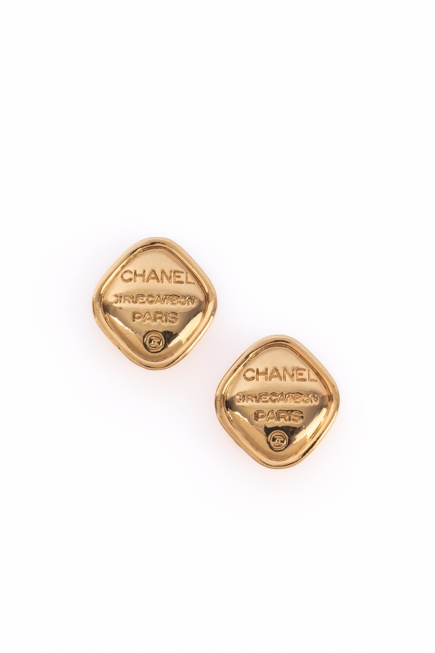Boucles d'oreilles cc Chanel 1980's