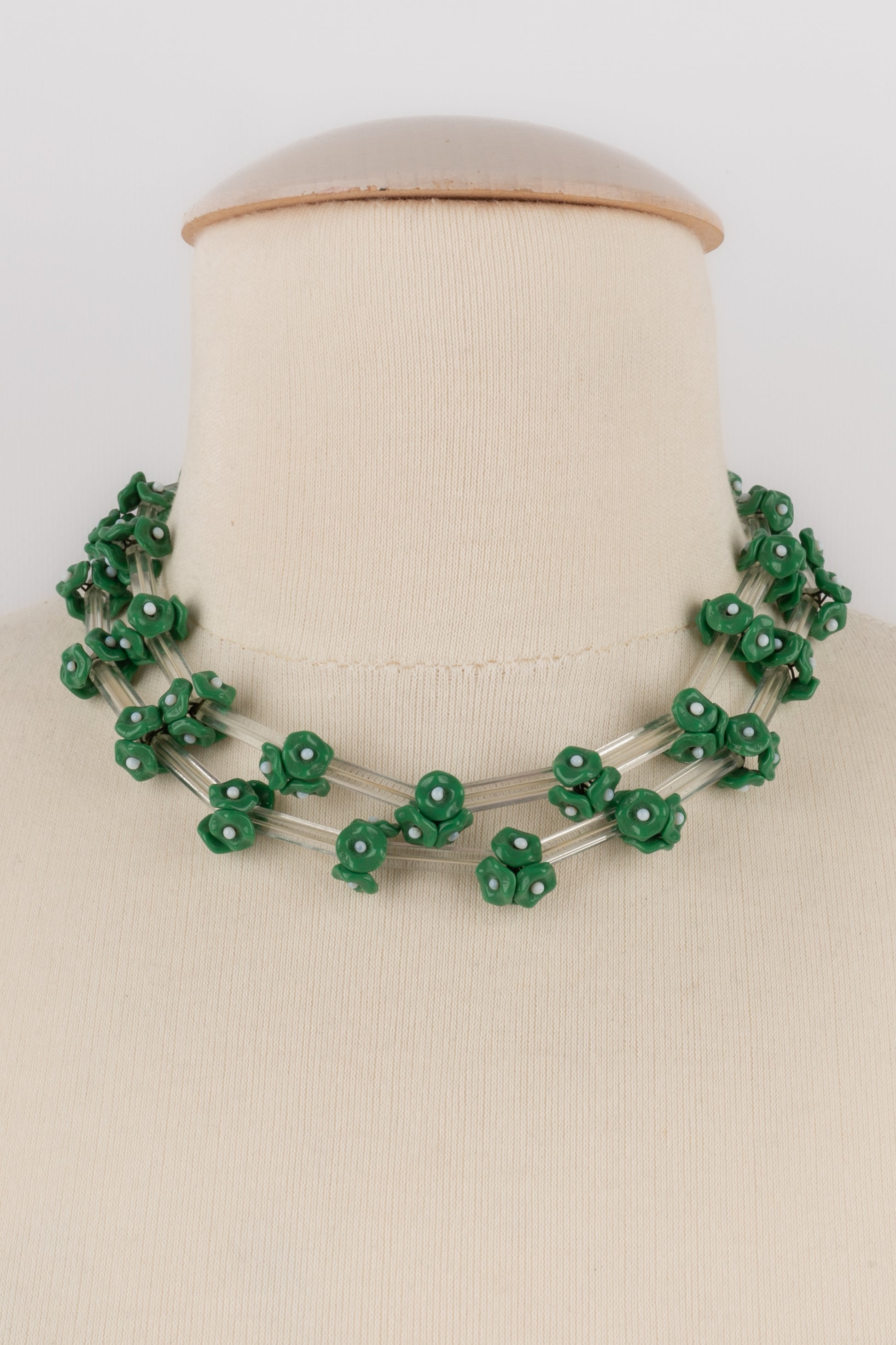 Collier fleurs 1960's