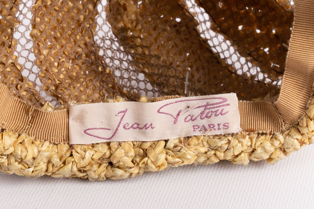 Beret en raphia Jean Patou