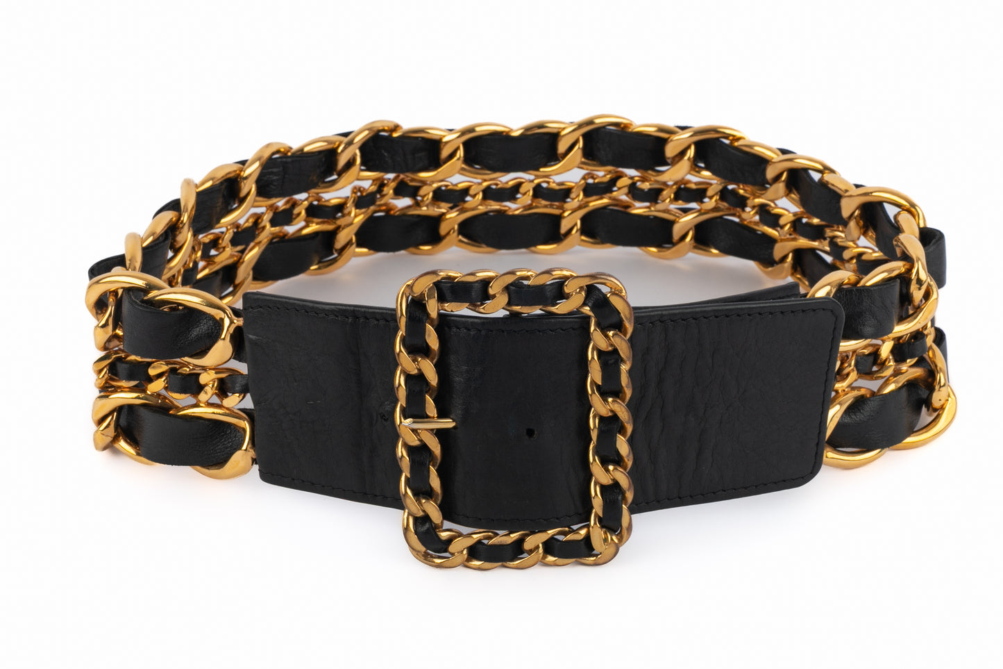 Ceinture en cuir Chanel 1991