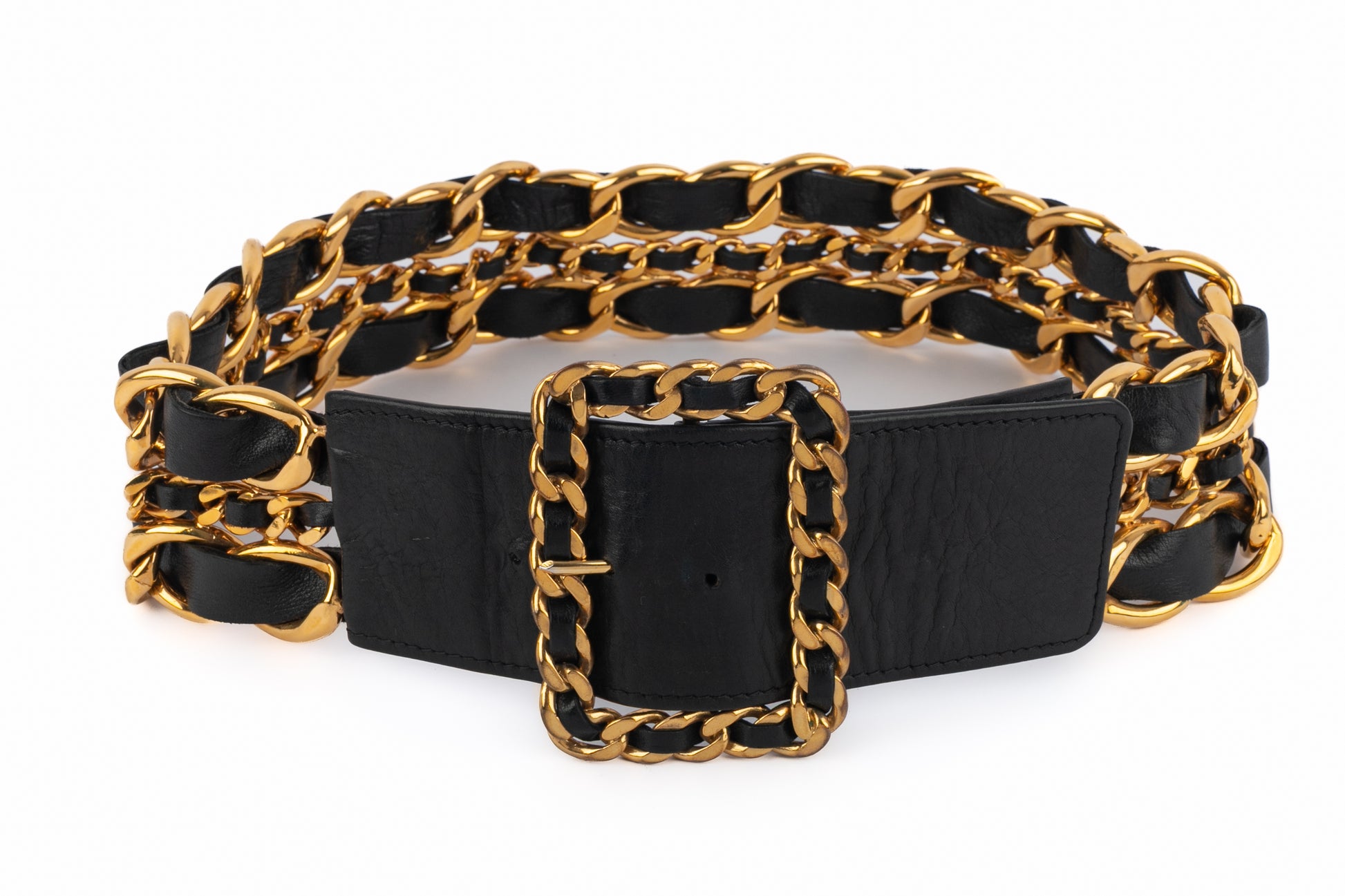 Ceinture en cuir Chanel 1991