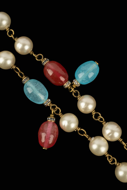 Collier de perles Chanel 1980's