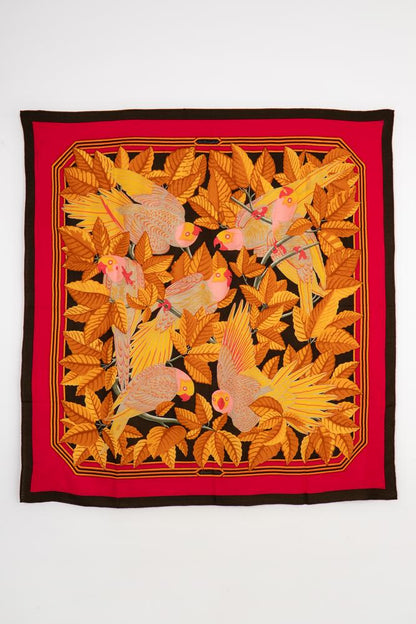 Foulard en cachemire "Les Perroquets" Hermès