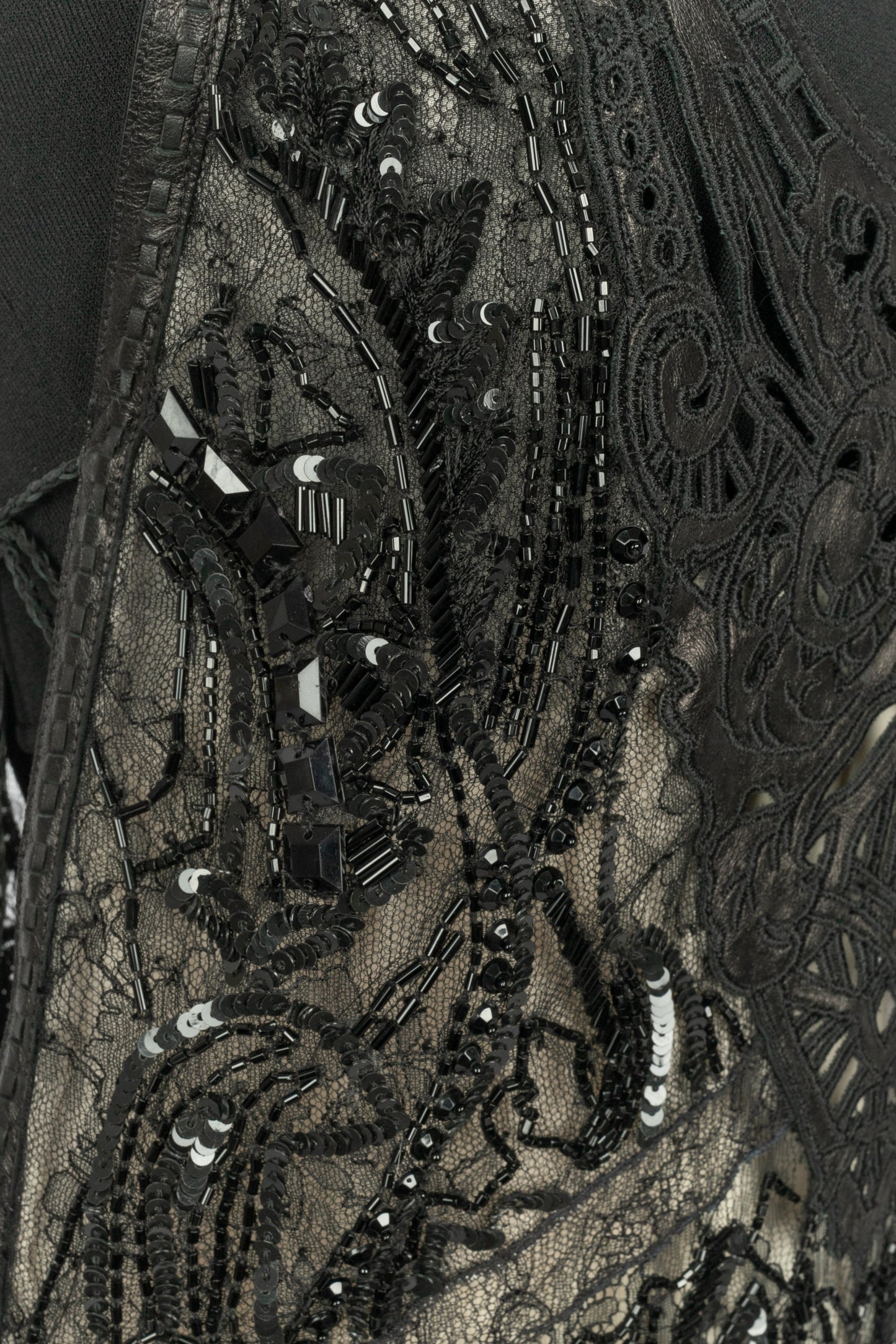 Robe noire Roberto Cavalli Printemps 2012