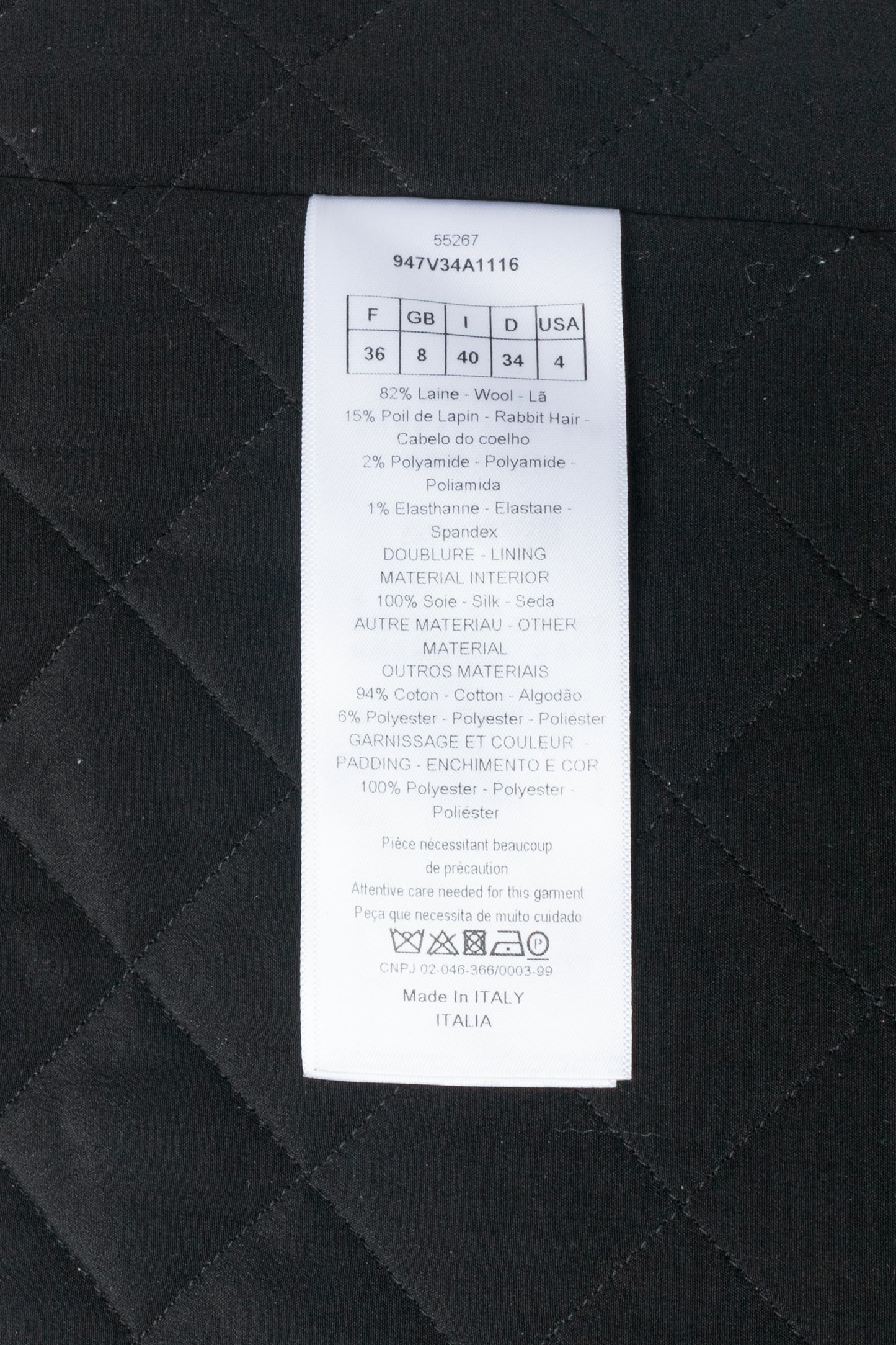 Manteau Christian Dior 2019