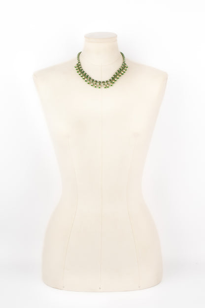 Collier vert vintage