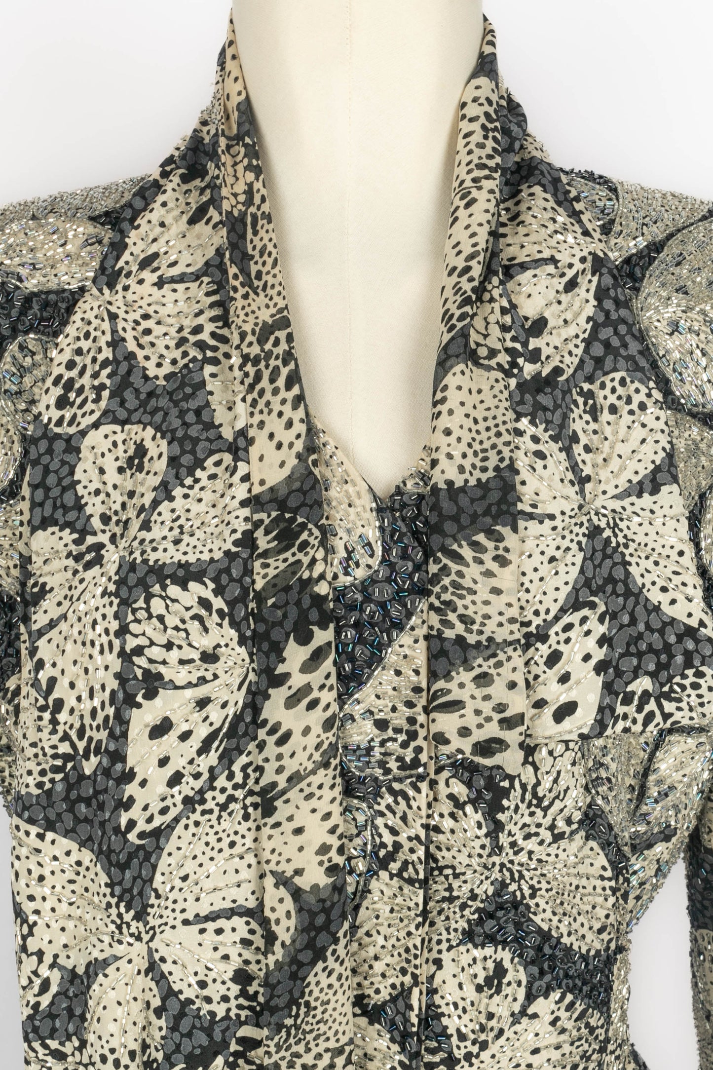 Ensemble en soie Hanae Mori Haute Couture 1985's