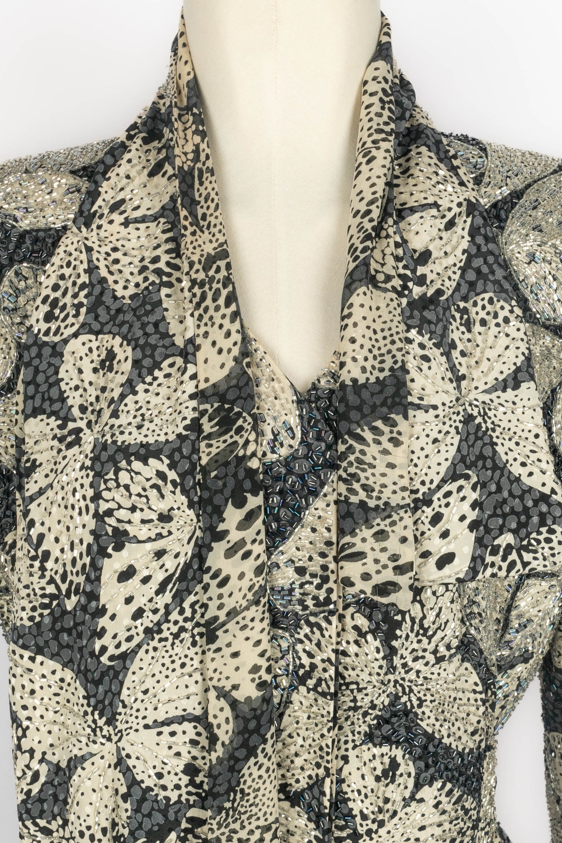 Ensemble en soie Hanae Mori Haute Couture 1985's