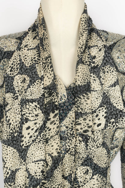 Ensemble en soie Hanae Mori Haute Couture 1985's