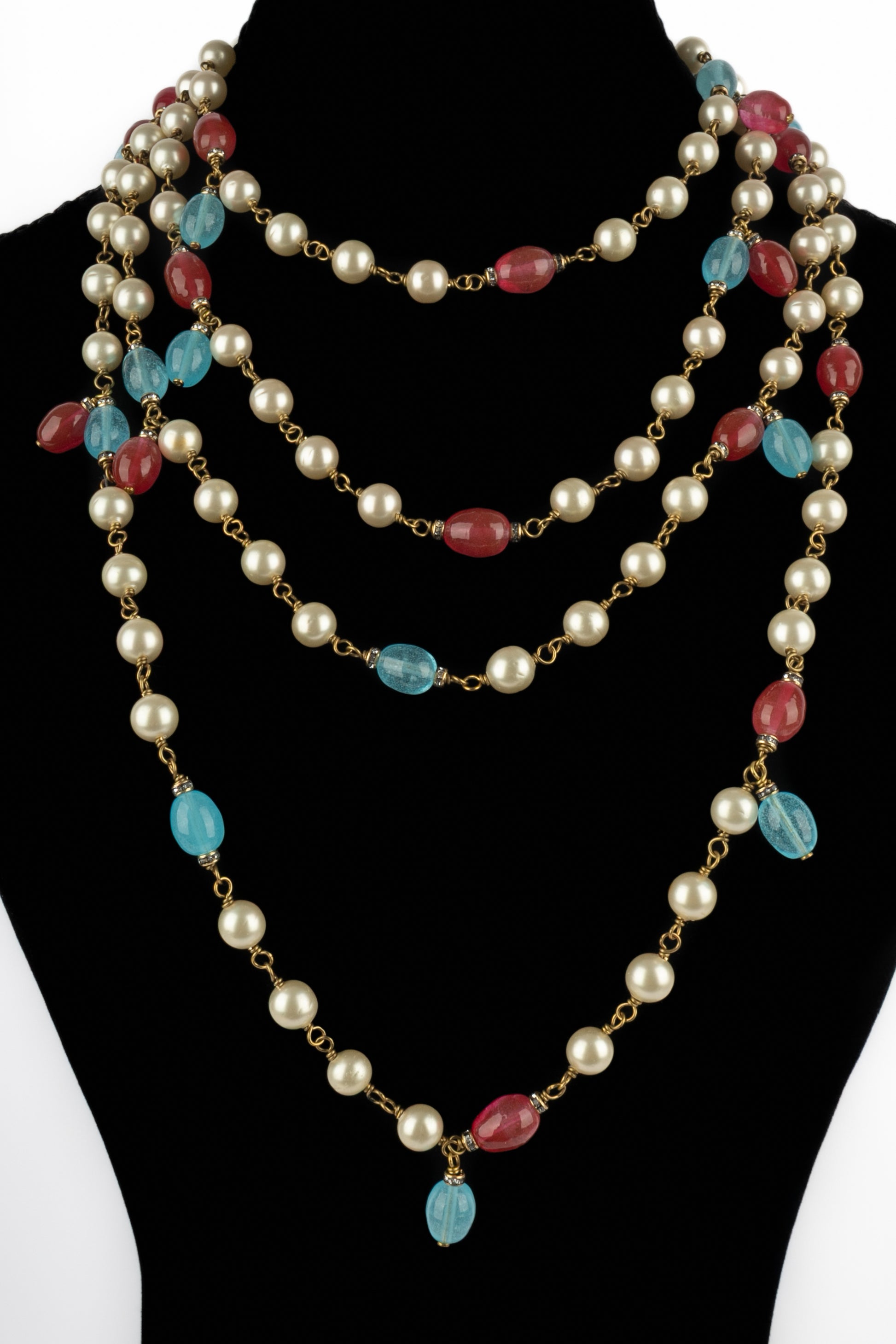 Collier de perles Chanel 1980's