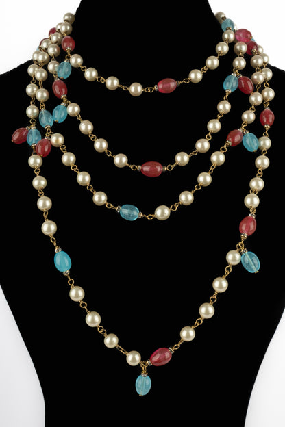 Collier de perles Chanel 1980's
