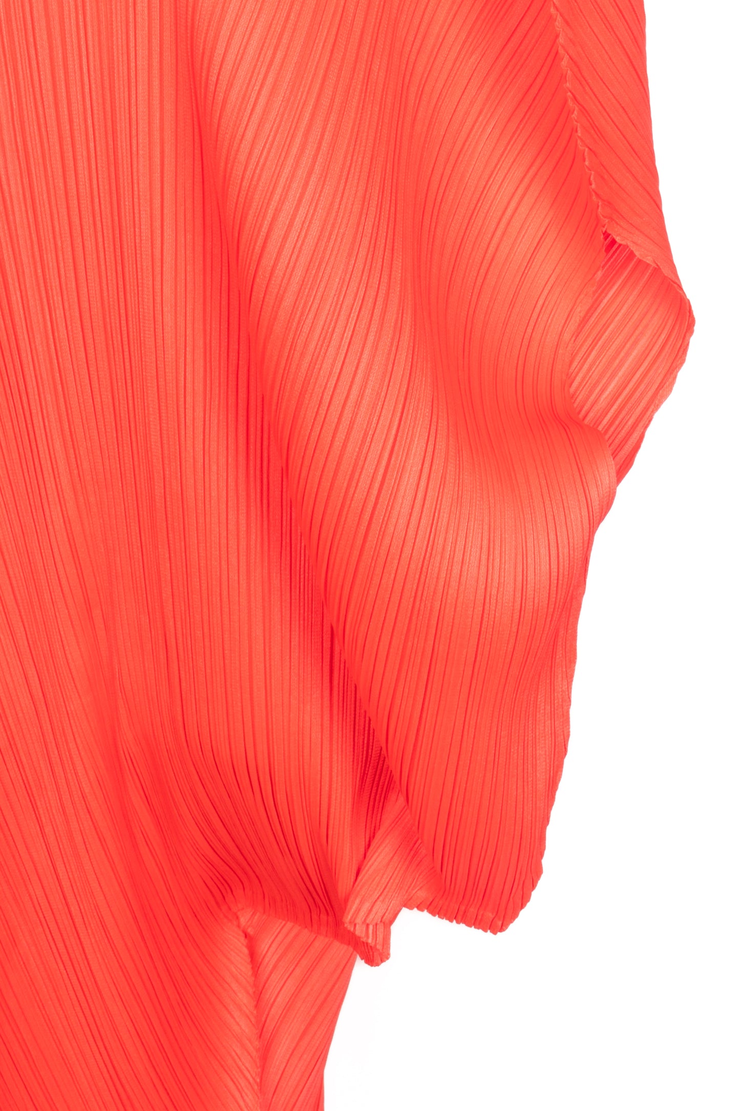 Robe orange Pleats Please Issey Myiake