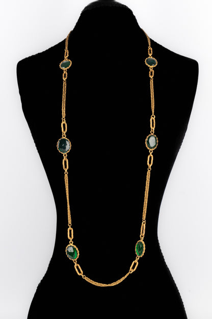 Collier en pâte de verre Chanel