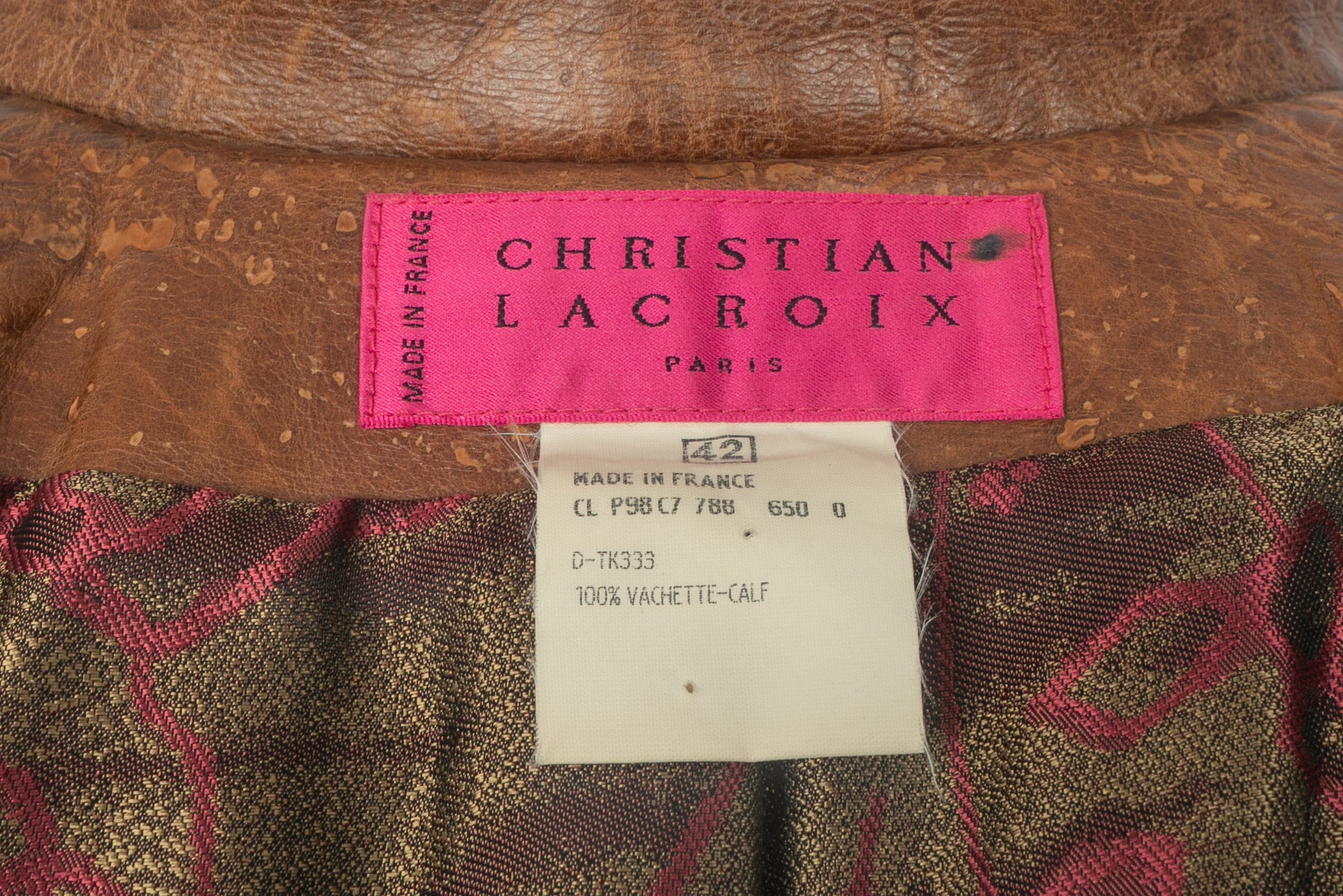 Manteau Christian Lacroix Hiver 1998