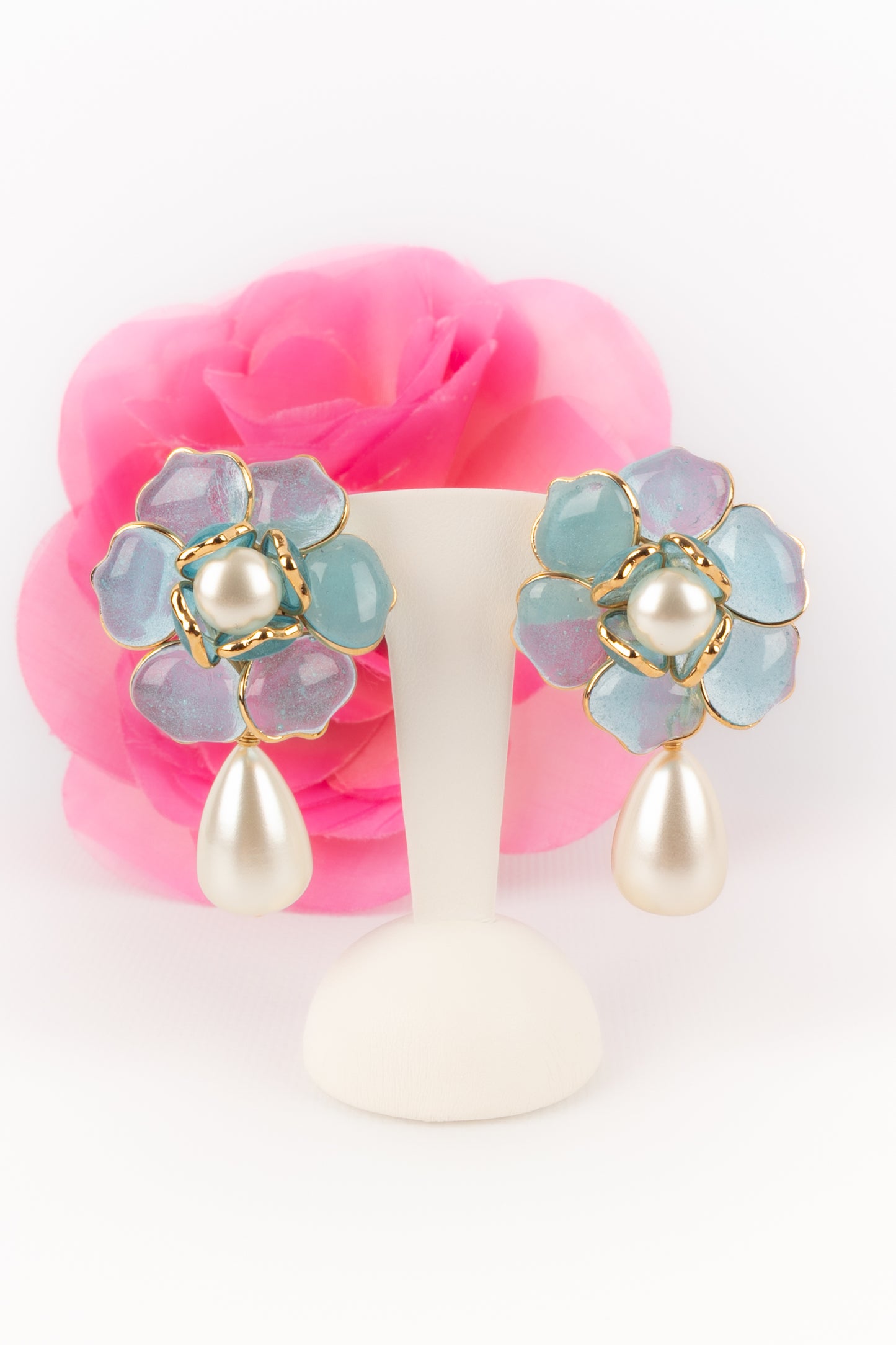 Boucles d'oreilles fleurs Augustine