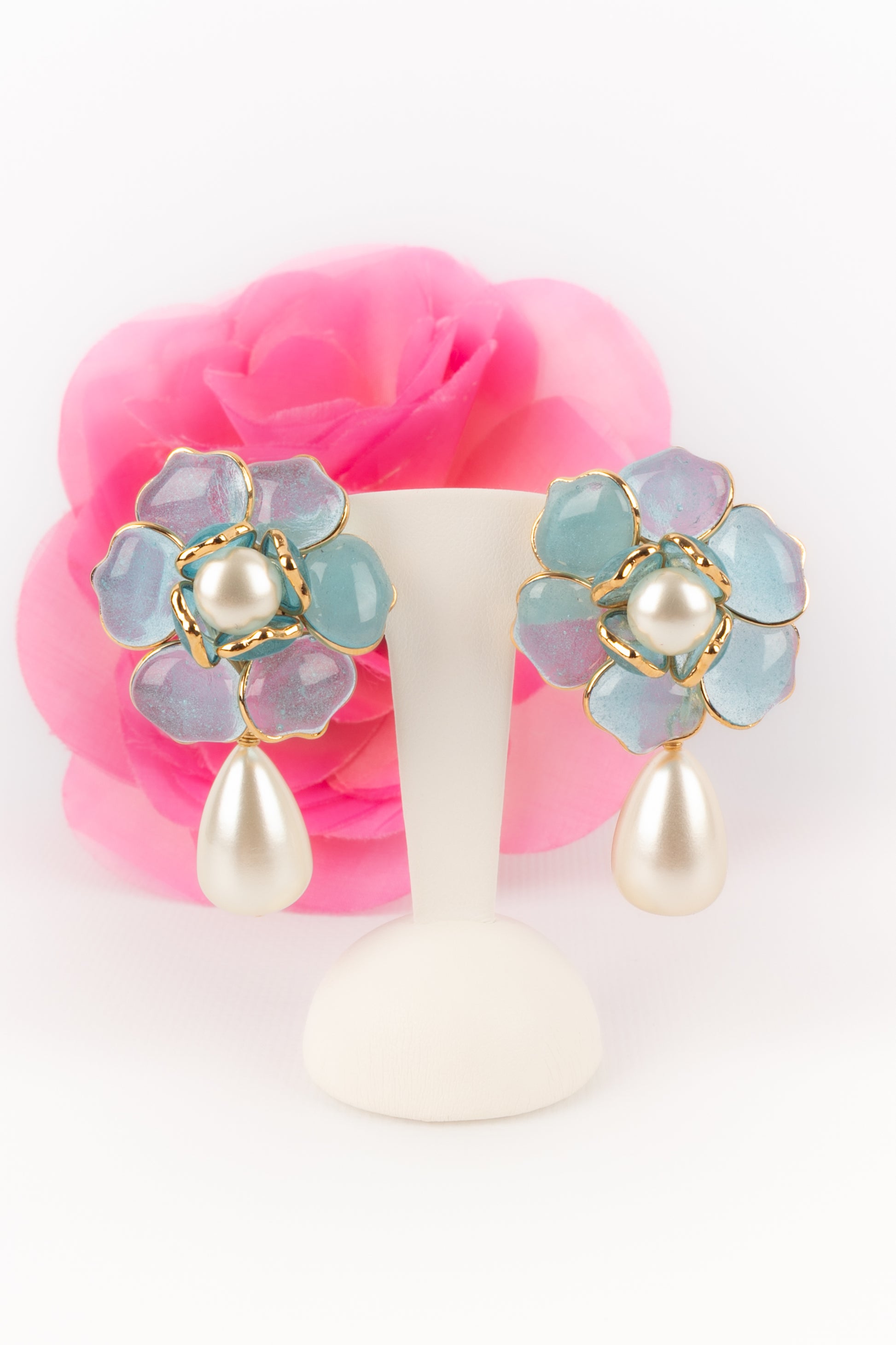 Boucles d'oreilles fleurs Augustine