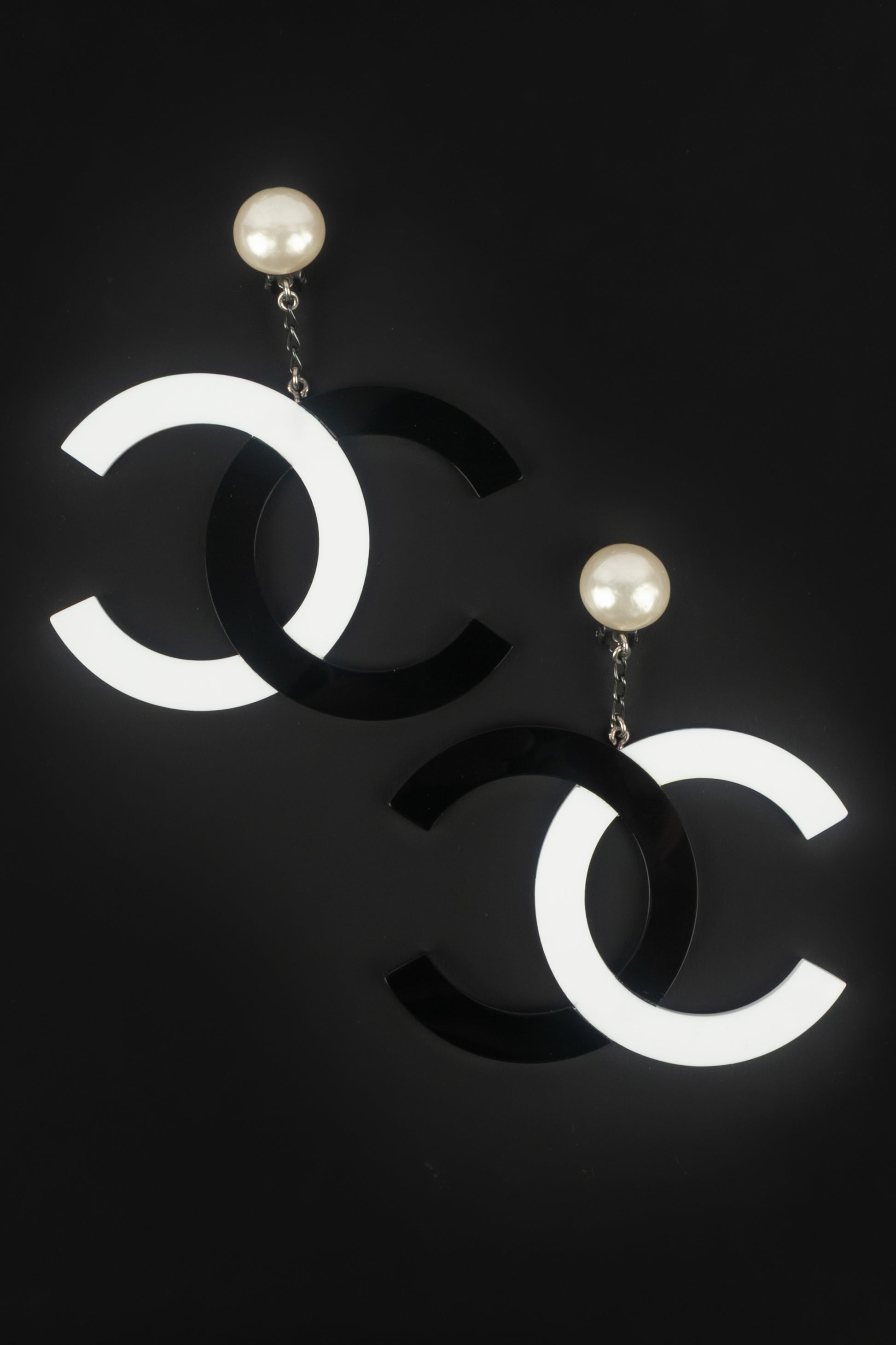 Boucles d'oreilles cc Chanel 1996