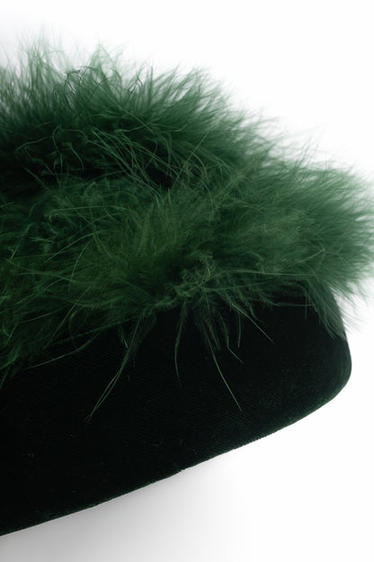 Chapeau vintage à plumes