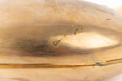 Ex-voto coeur en métal doré 