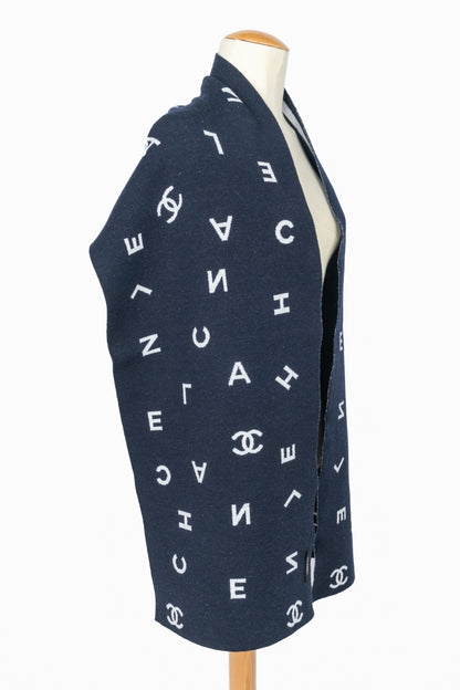 Écharpe bleu marine Chanel 