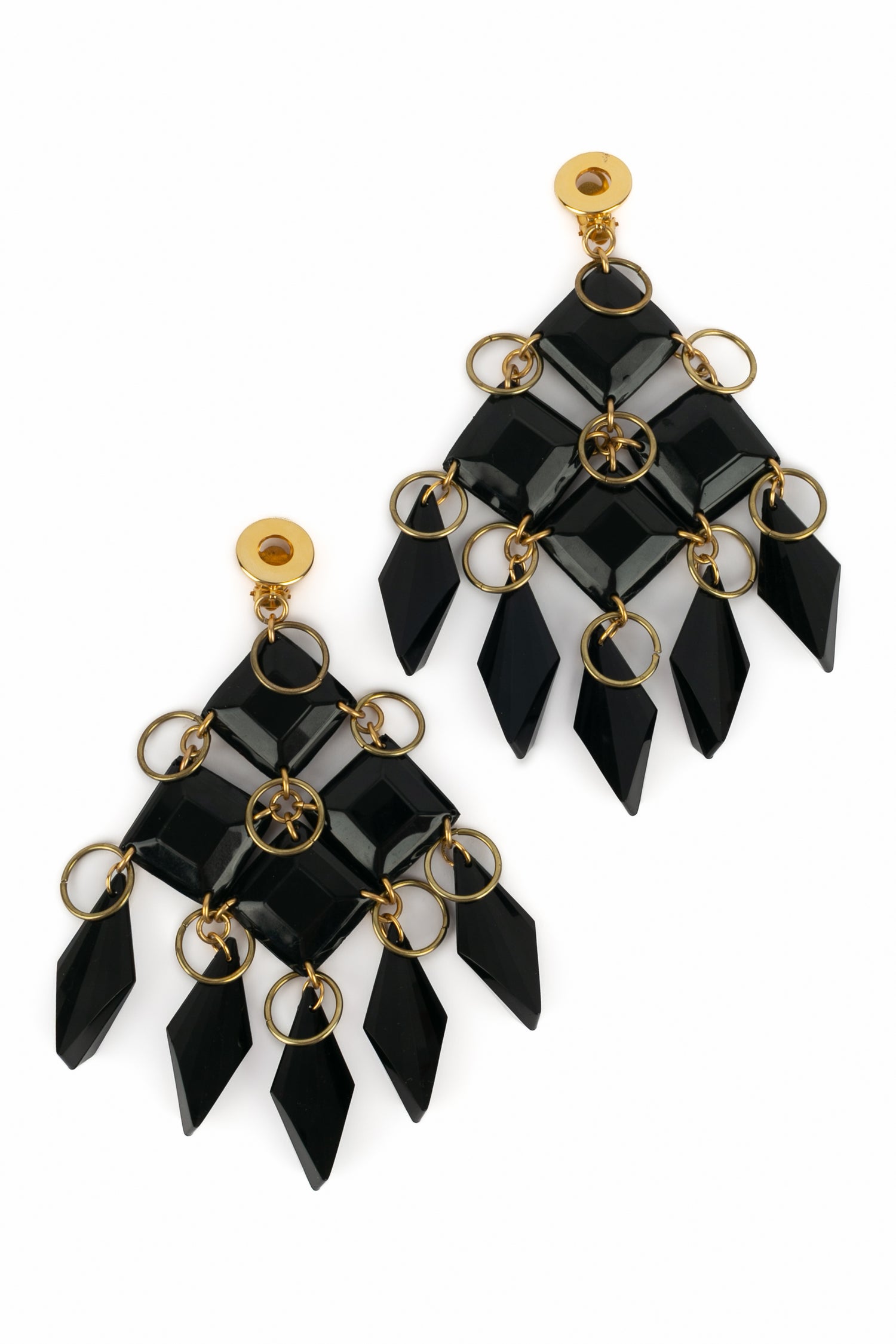 Boucles d'oreilles Paco Rabanne 1990