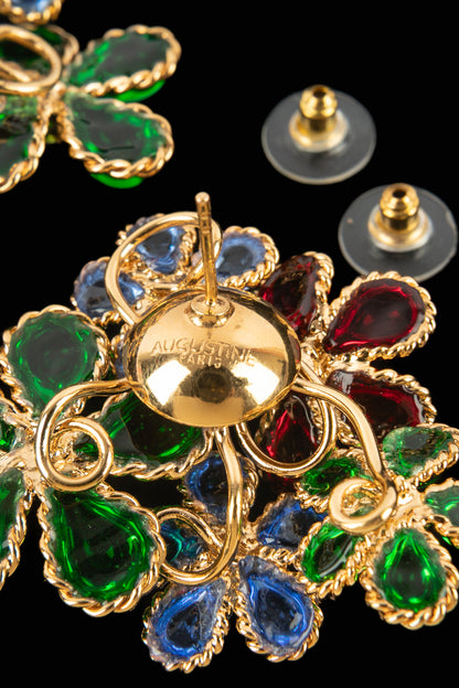 Boucles d'oreilles fleurs Augustine