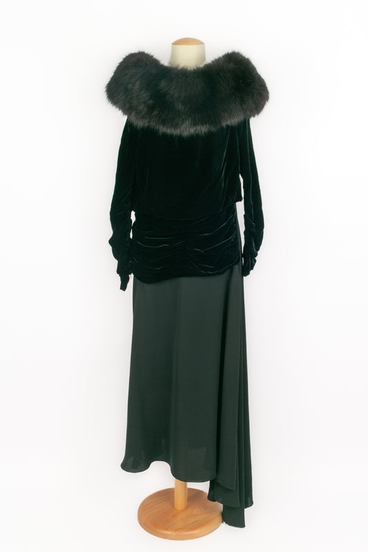 Longue robe Nina Ricci Haute Couture 