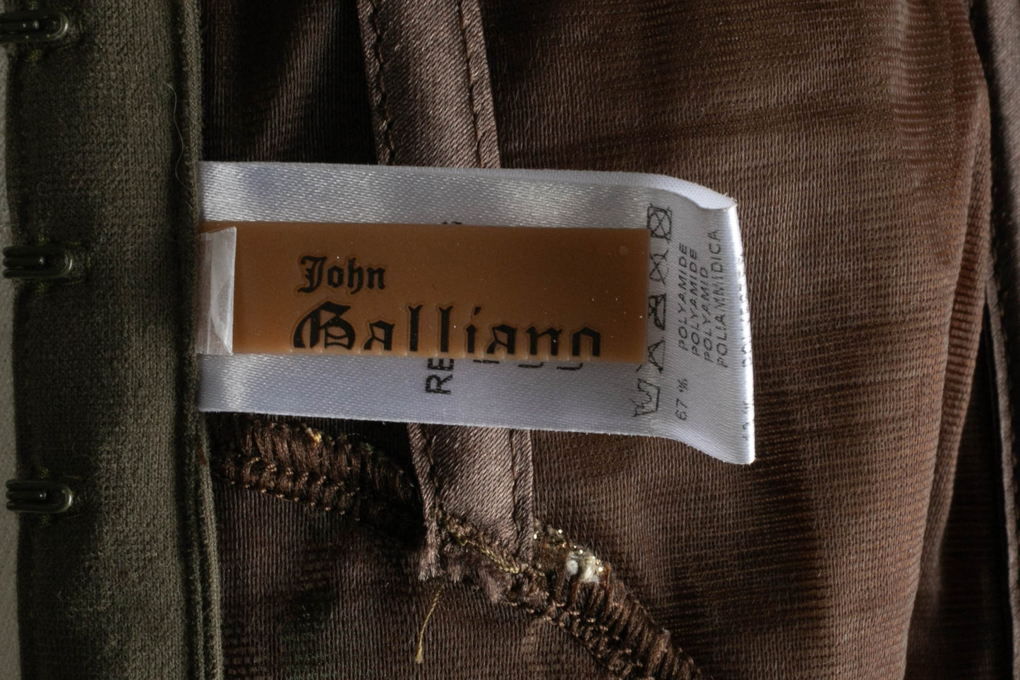 Haut bustier vert John Galliano 